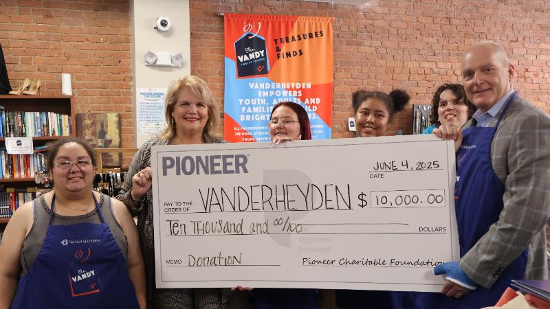 Pioneer donates $10K to Vanderheyden