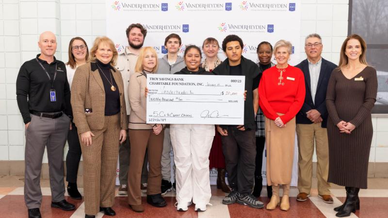 Troy Savings Bank Charitable Foundation Donates $20,000 to Vanderheyden Career Training Program for Special Needs Youth